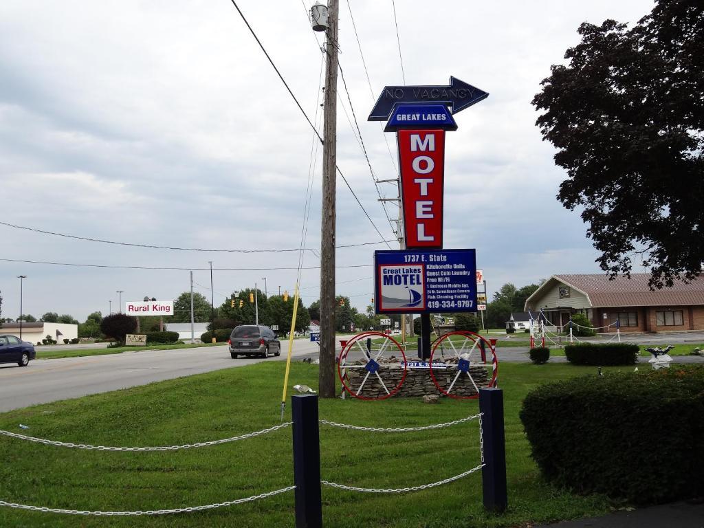 Great Lakes Motel Fremont Eksteriør bilde