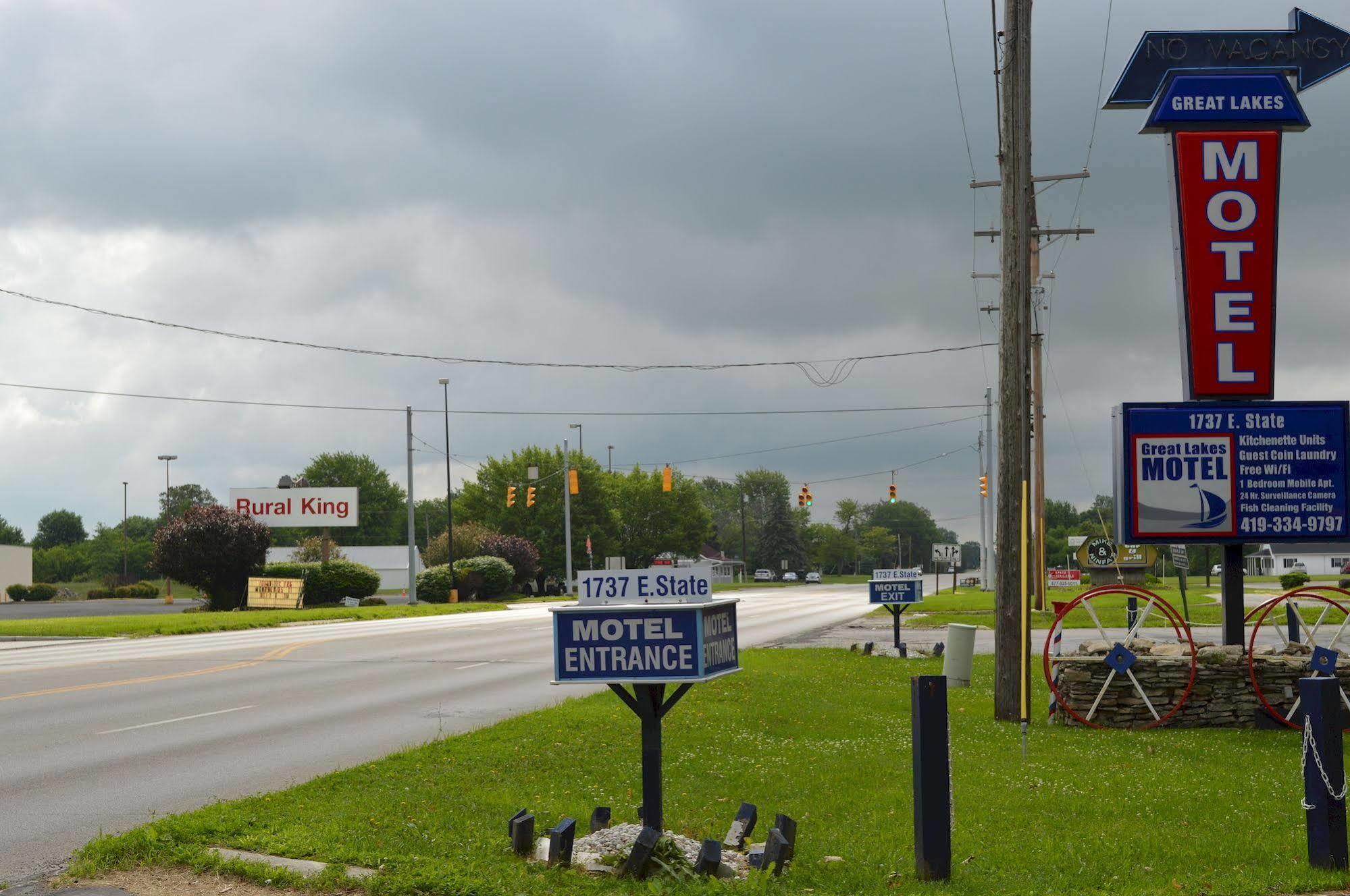 Great Lakes Motel Fremont Eksteriør bilde